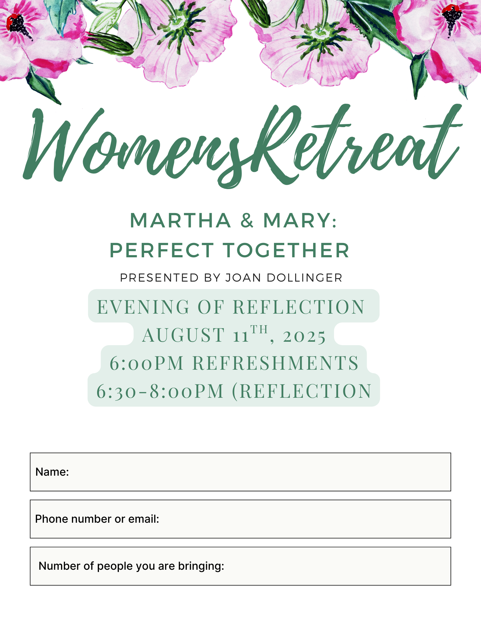 Made with Love Florals Church Flyer 2